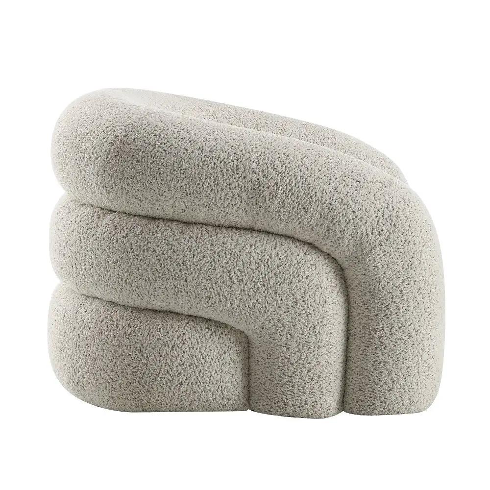 Irma - Chair With Swivel - Gray Boucle by Unique Piece Furniture