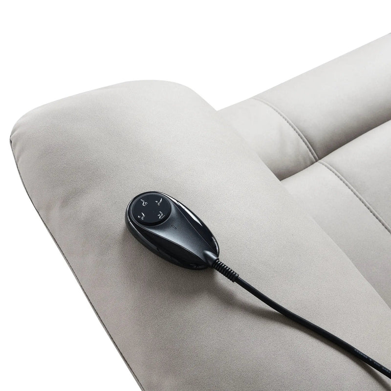 Chriki - Power Motion Recliner With Lift Heating Massage Chair - Beige by Unique Piece Furniture