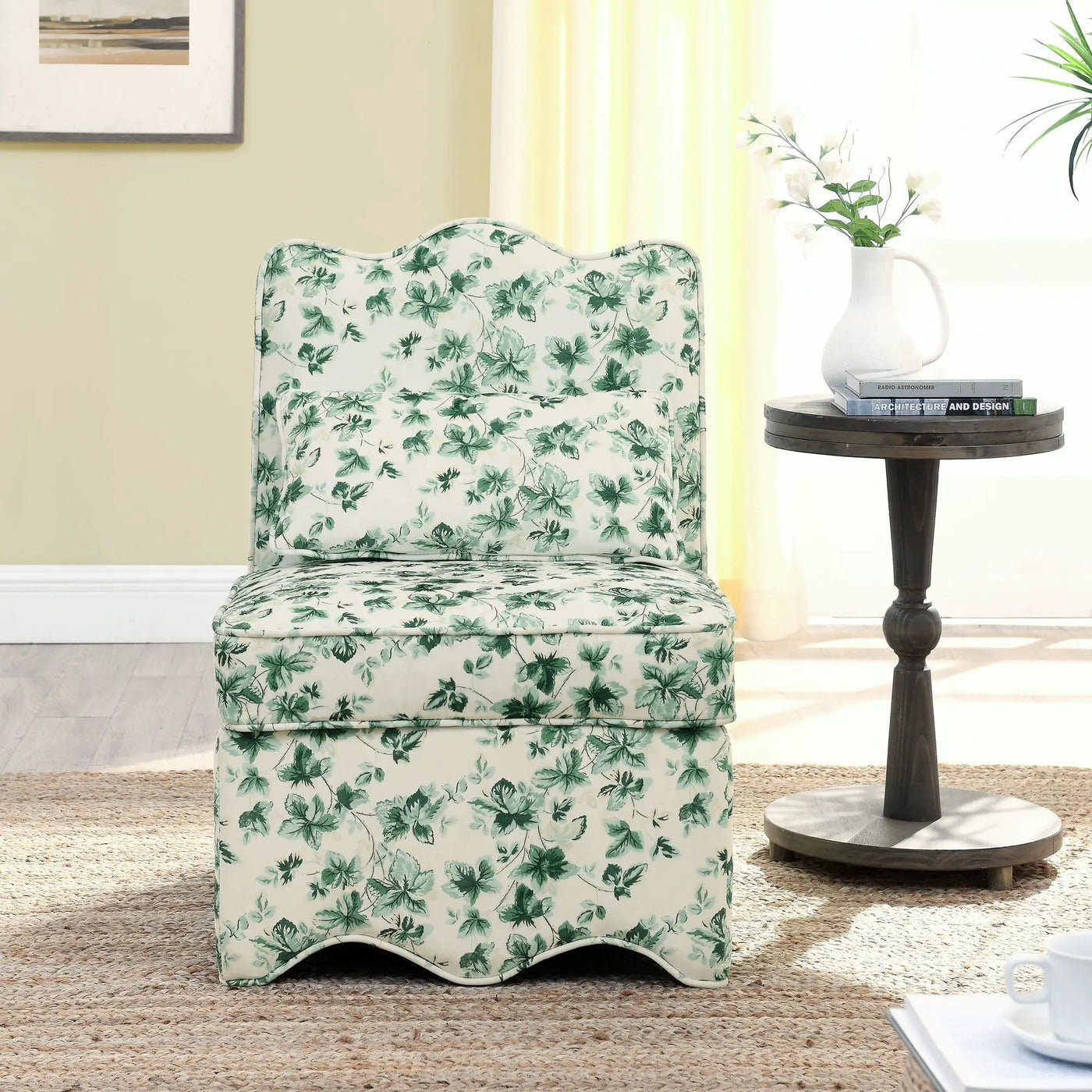 Stylish Flannel Dining Chair With Soft Cushion And Backrest by Unique Piece Furniture