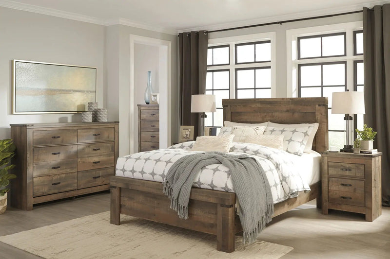 Trinell - Six Drawer Dresser - 61.34" x 15.98" x 42.99" - Brown Dark by Unique Piece Furniture