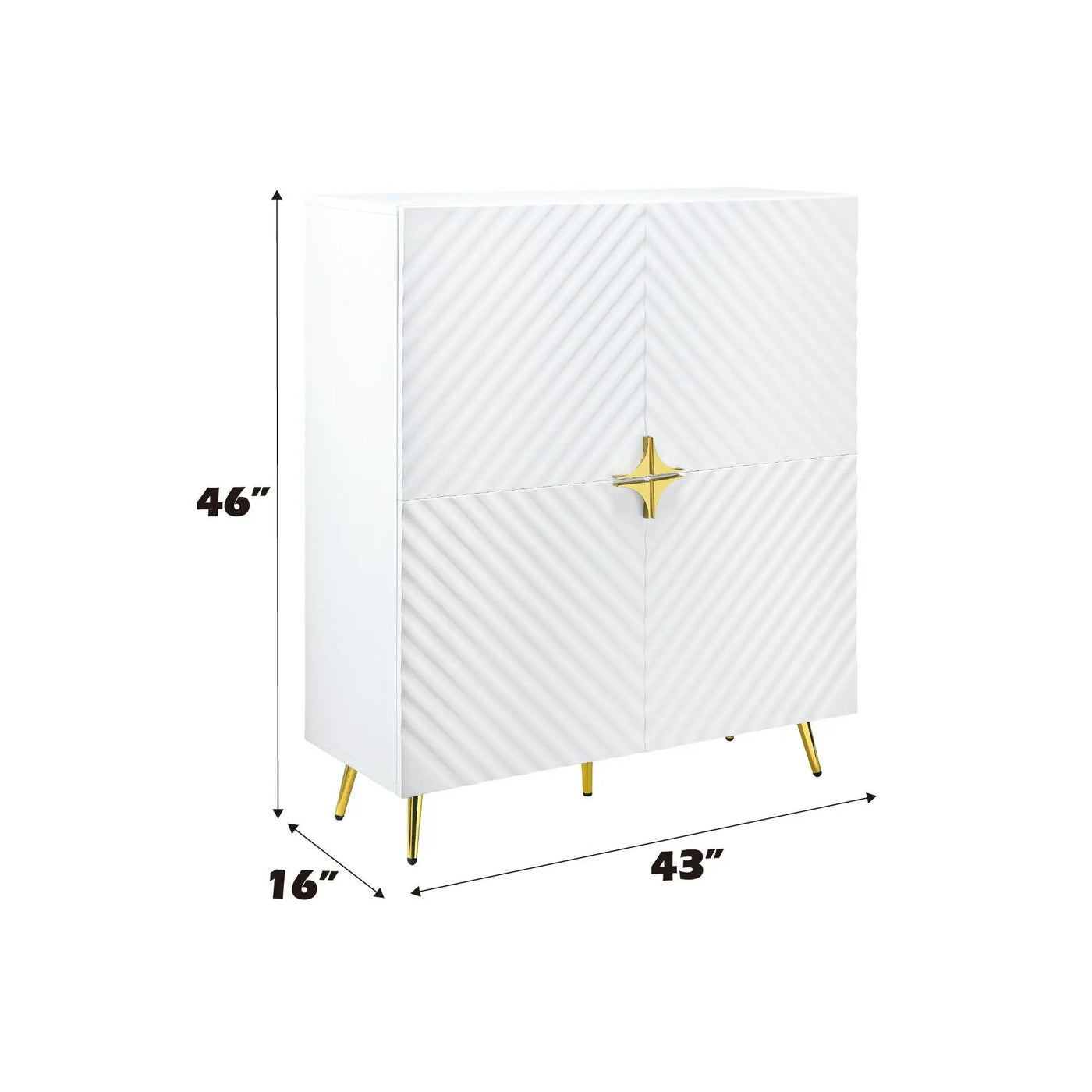 Gaines - High Gloss Accent Cabinet by HouseOfZazla