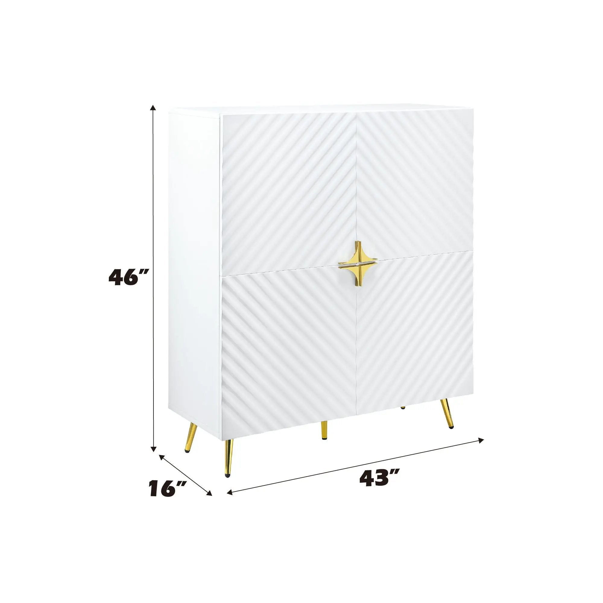 Gaines - High Gloss Accent Cabinet by HouseOfZazla