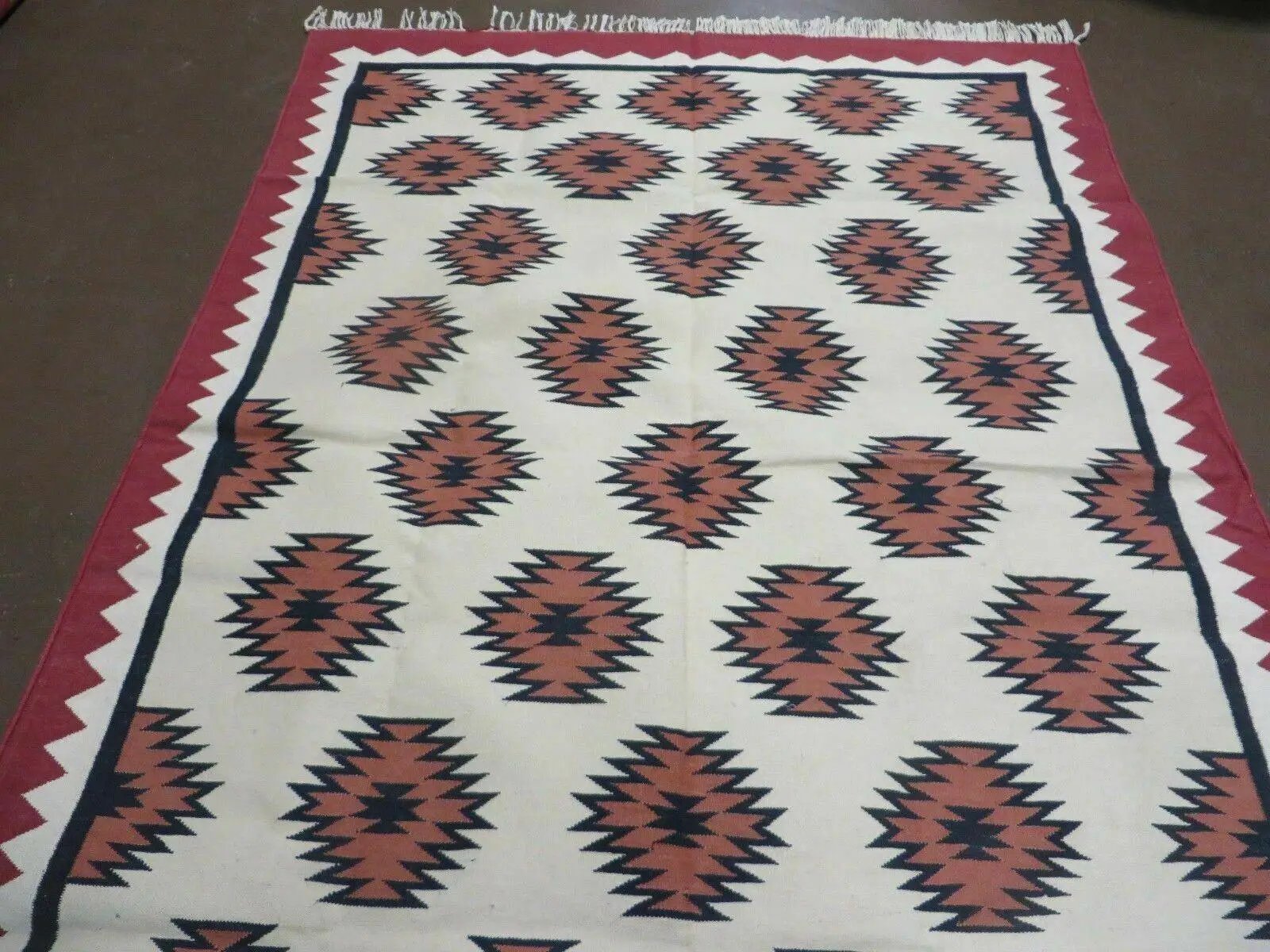 5' X 8' Hand Woven Wool Rug Contemporary Kilim Dhurrie Modern Oriental Area Rug by Jewel Rugs