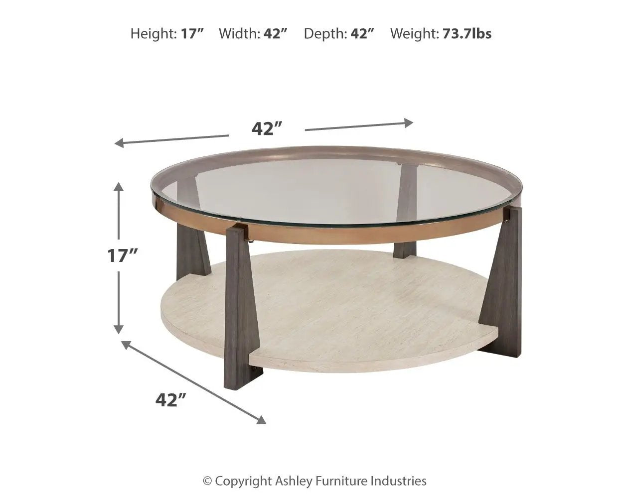 Frazwa - Round Cocktail Table - Multi by Unique Piece Furniture