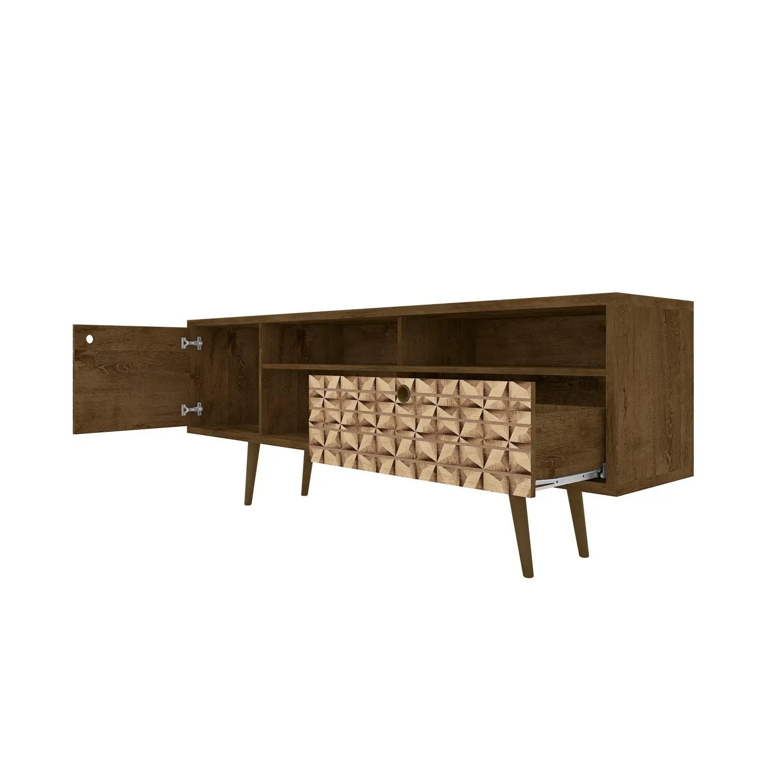 Liberty - TV Stand With 3 Open Shelves by HouseOfZazla