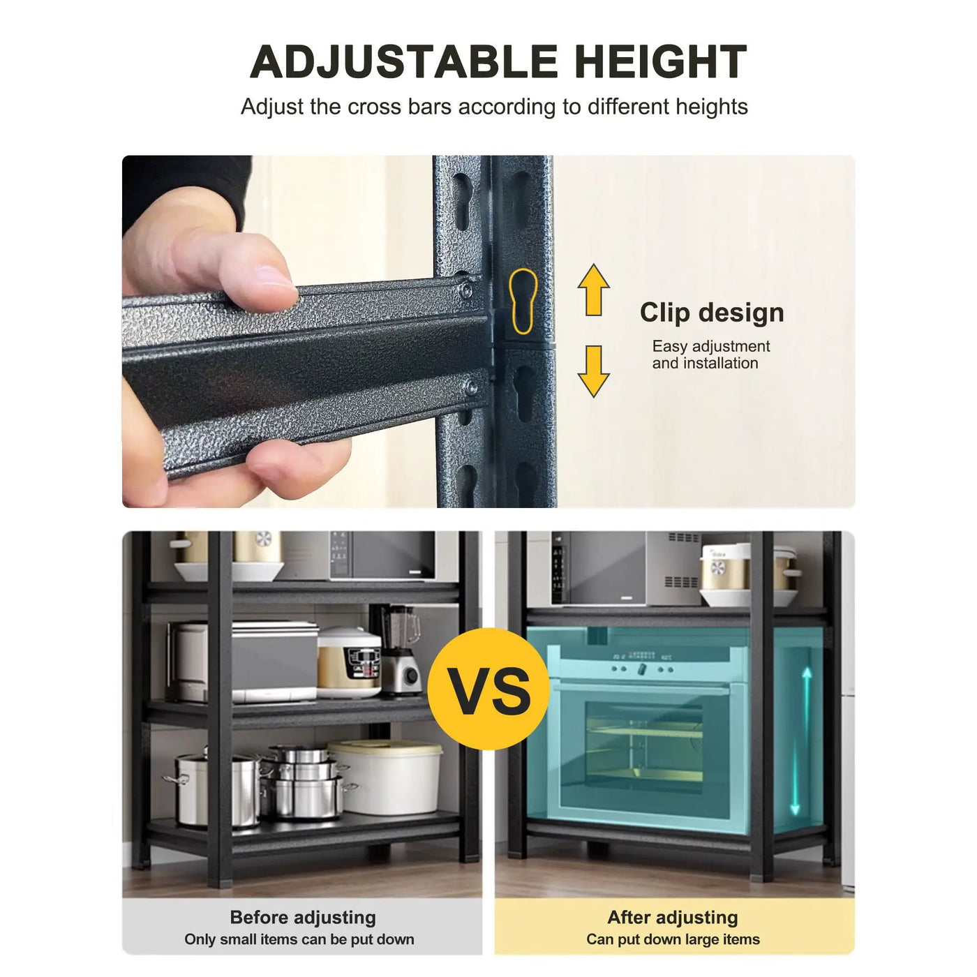 5 Tier Heavy Duty Shelving Unit Adjustable Shelving Units by HouseOfZazla