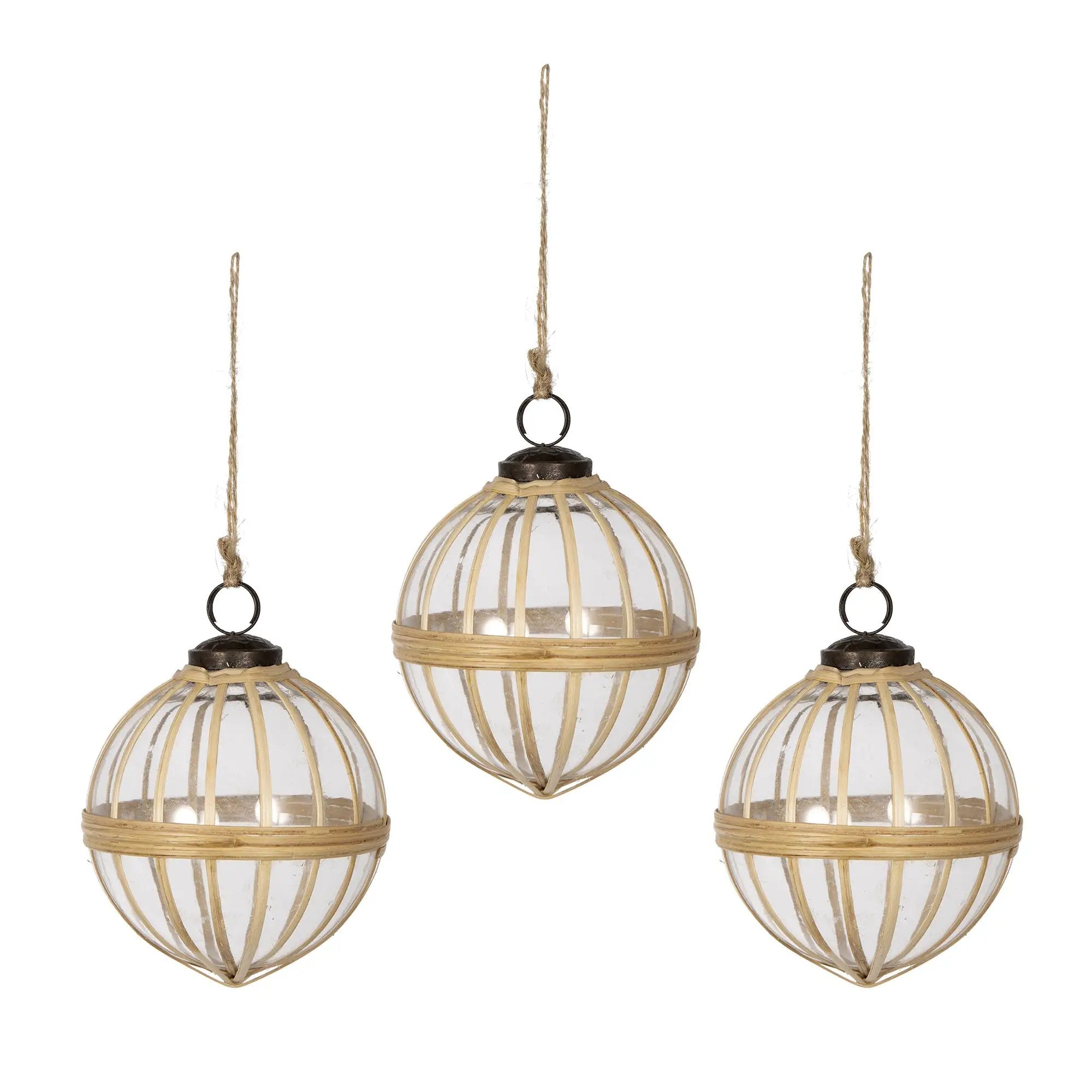 D3.9" X-Mas Hanging Ornament - Set of 3 by HouseOfZazla
