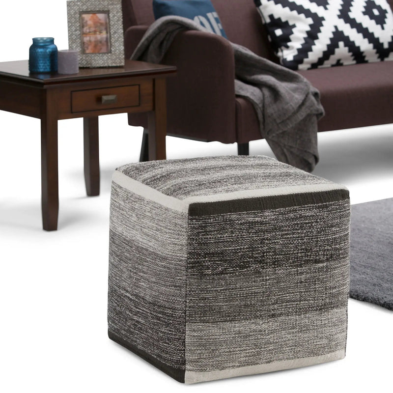 Naya - Upholstered Cube Pouf by Unique Piece Furniture