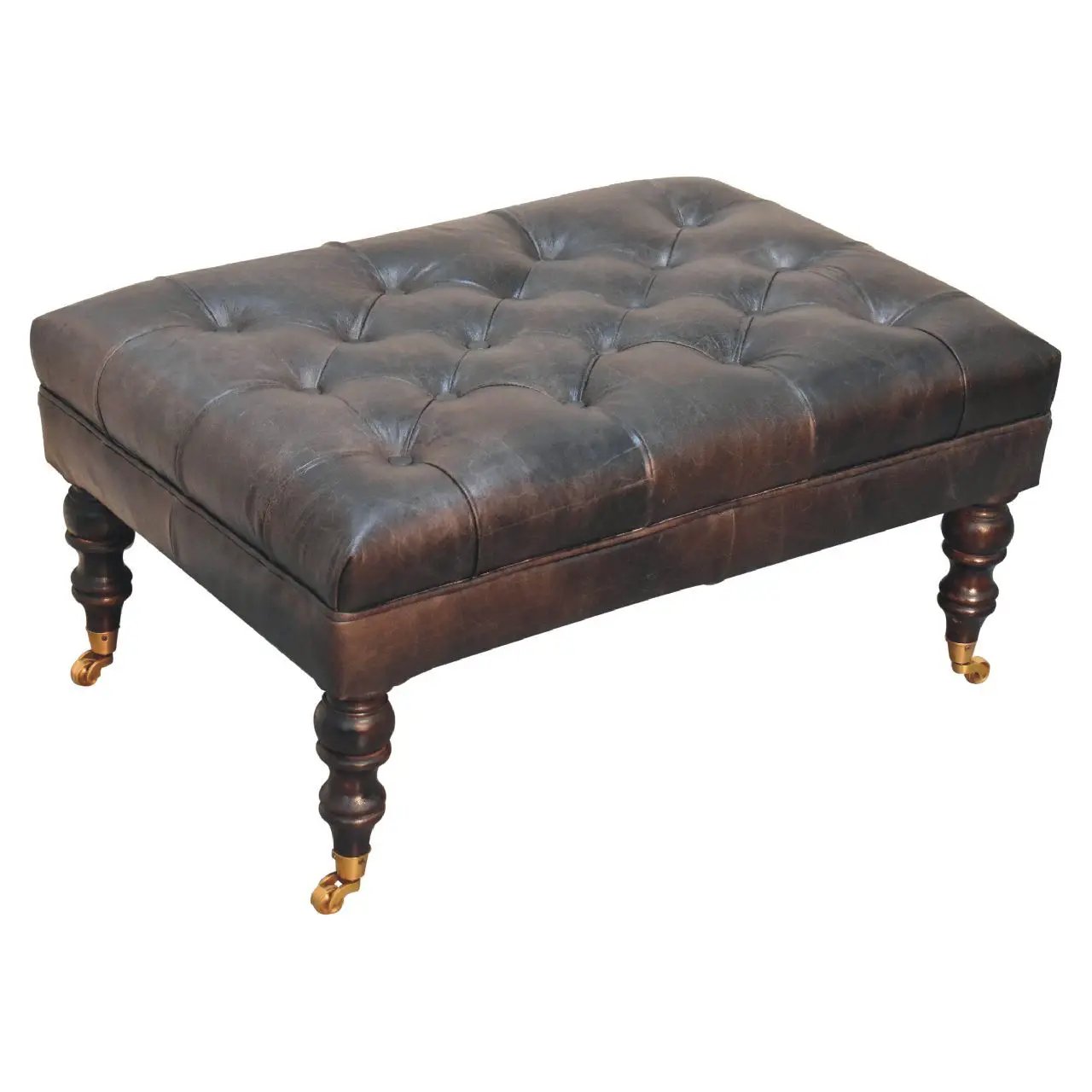 Buffalo - Ottoman With Castor Legs by HouseOfZazla