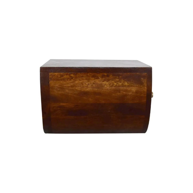 Solid Wood Chestnut Crescent Floating Nightstand by HouseOfZazla