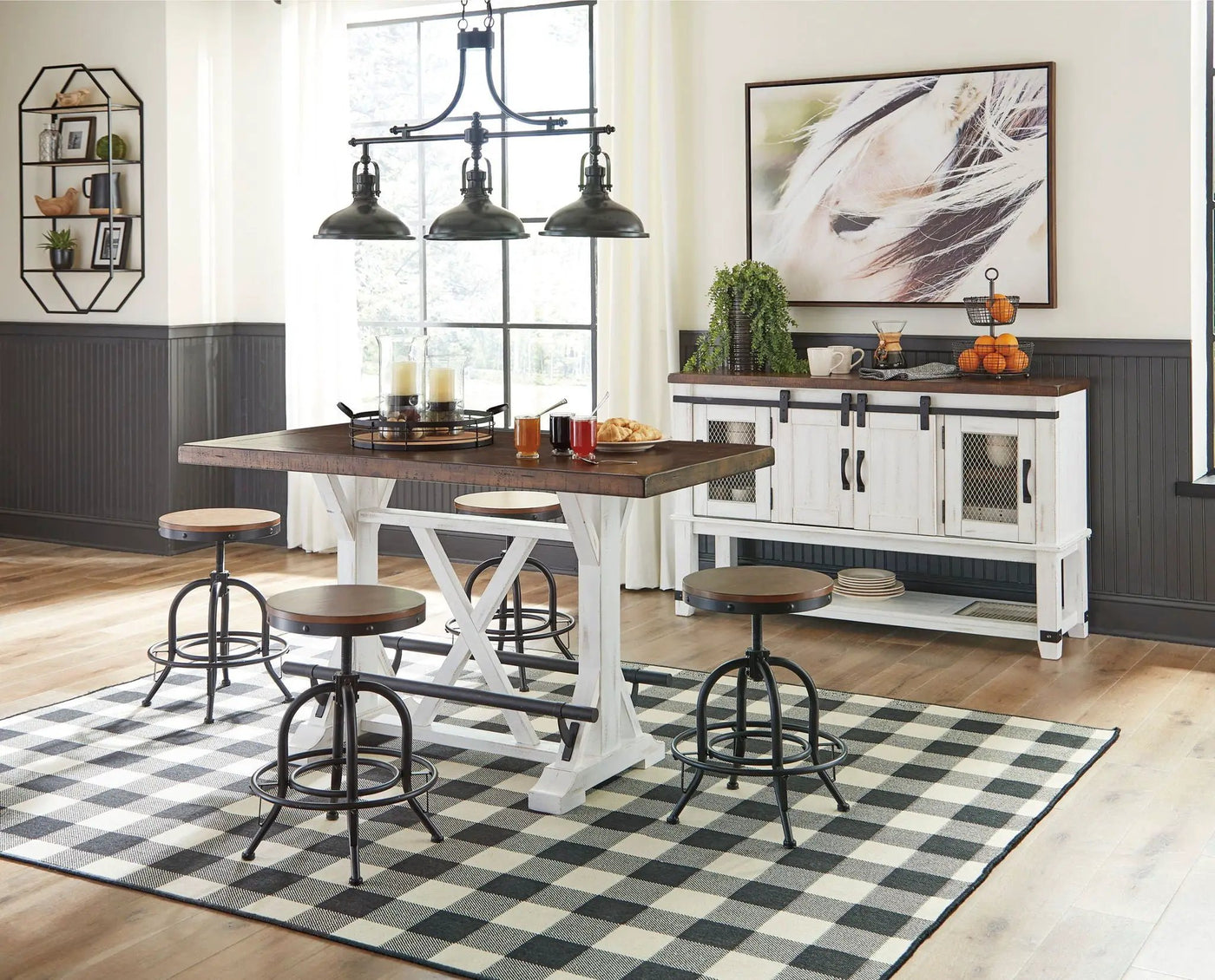 Valebeck - Counter Height Table Set by Unique Piece Furniture