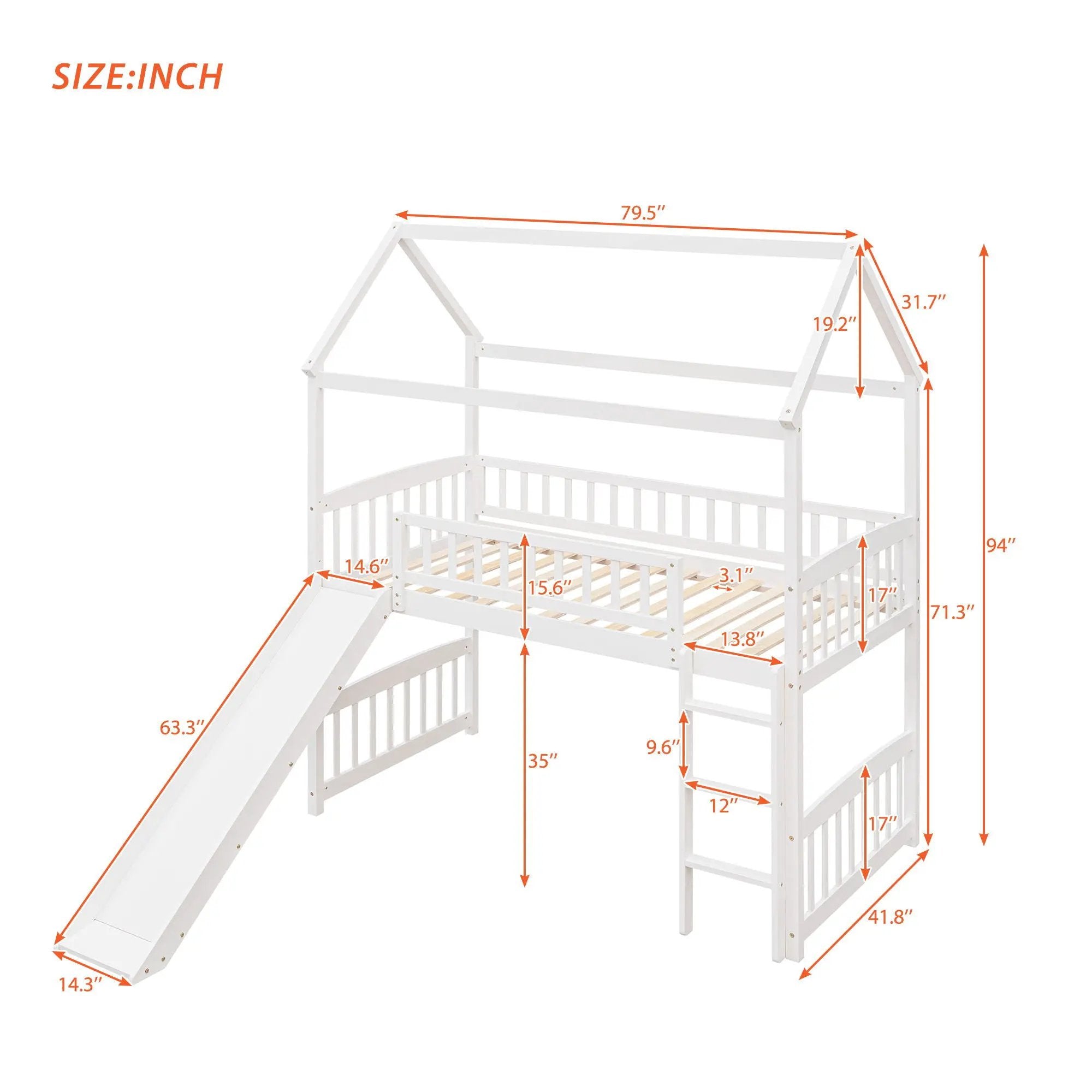Loft Bed With Slide by HouseOfZazla