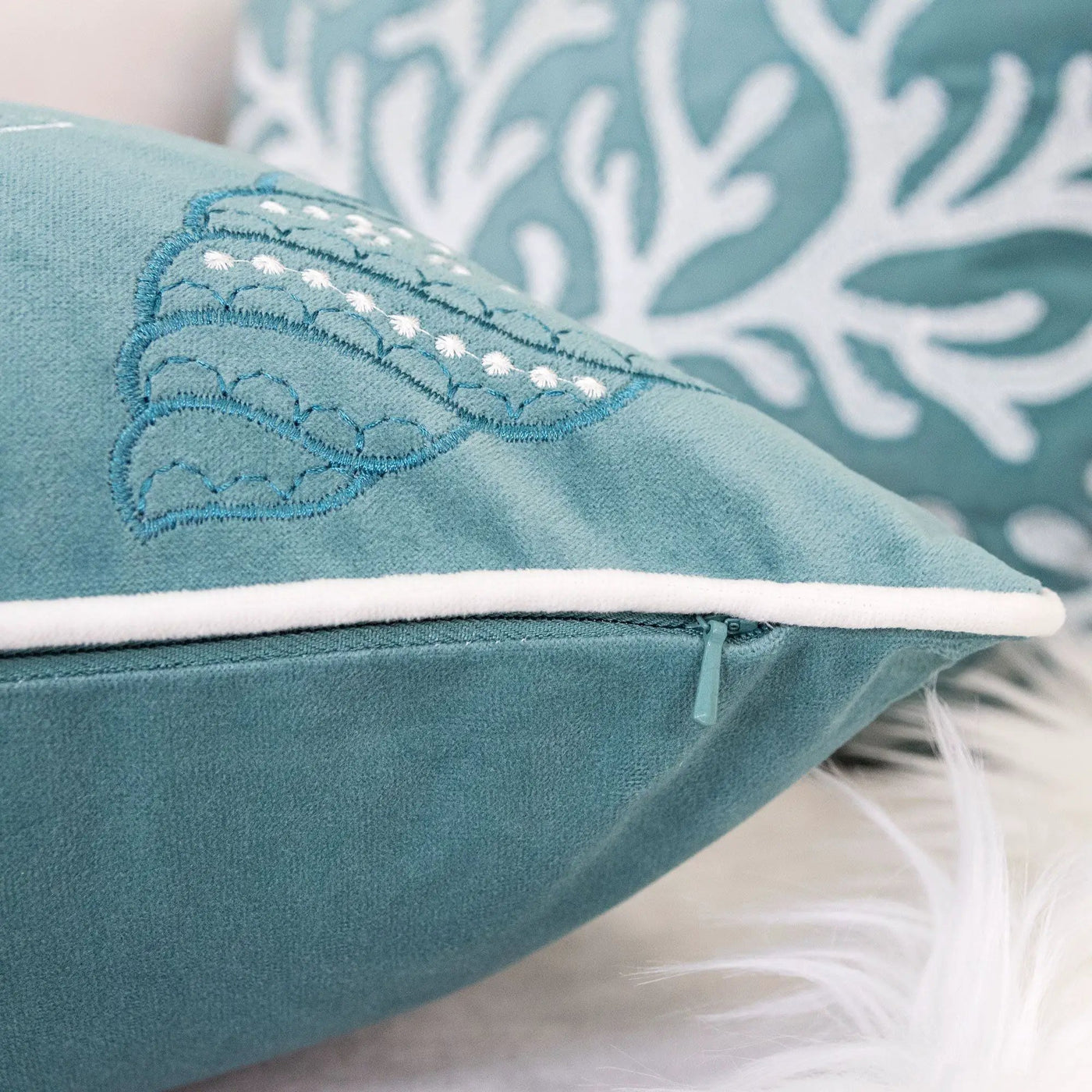 Seashells Pillow Cover by HouseOfZazla