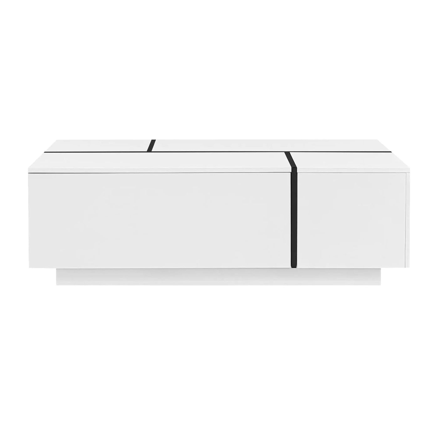 Extendable Coffee Table With 2 Hidden Storage Space And 2 Drawers For Living Room by HouseOfZazla