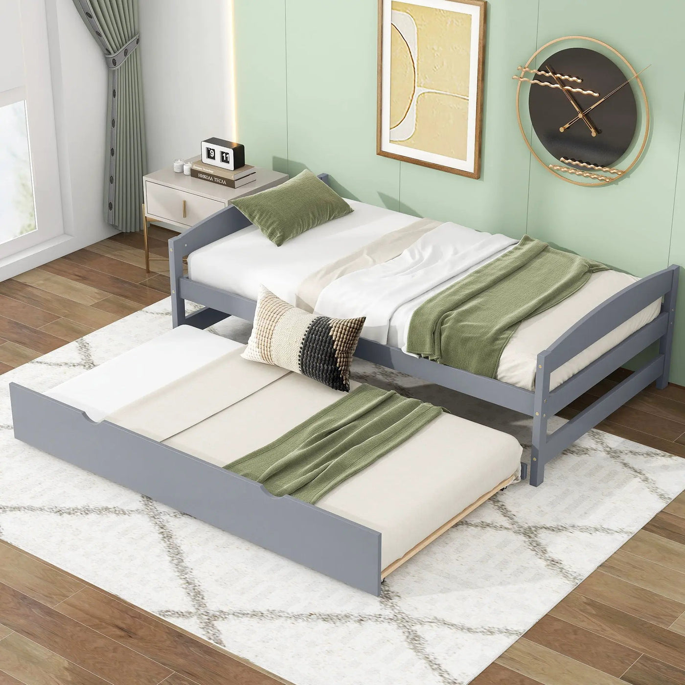 Platform Bed With Trundle by HouseOfZazla