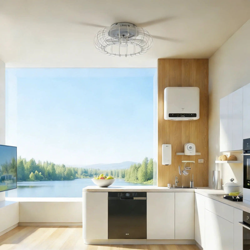 21'' Low Profile Bladeless Ceiling Fan with Lights by HouseOfZazla