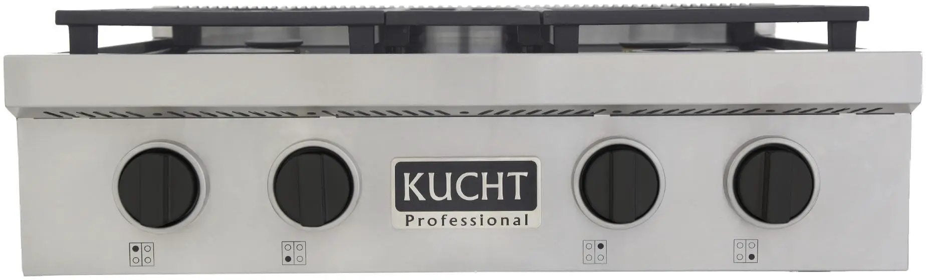 Kucht 30" 4 Burners Stainless Propane Cooktop, KFX309T/LP-K by Farmhouse Kitchen and Bath
