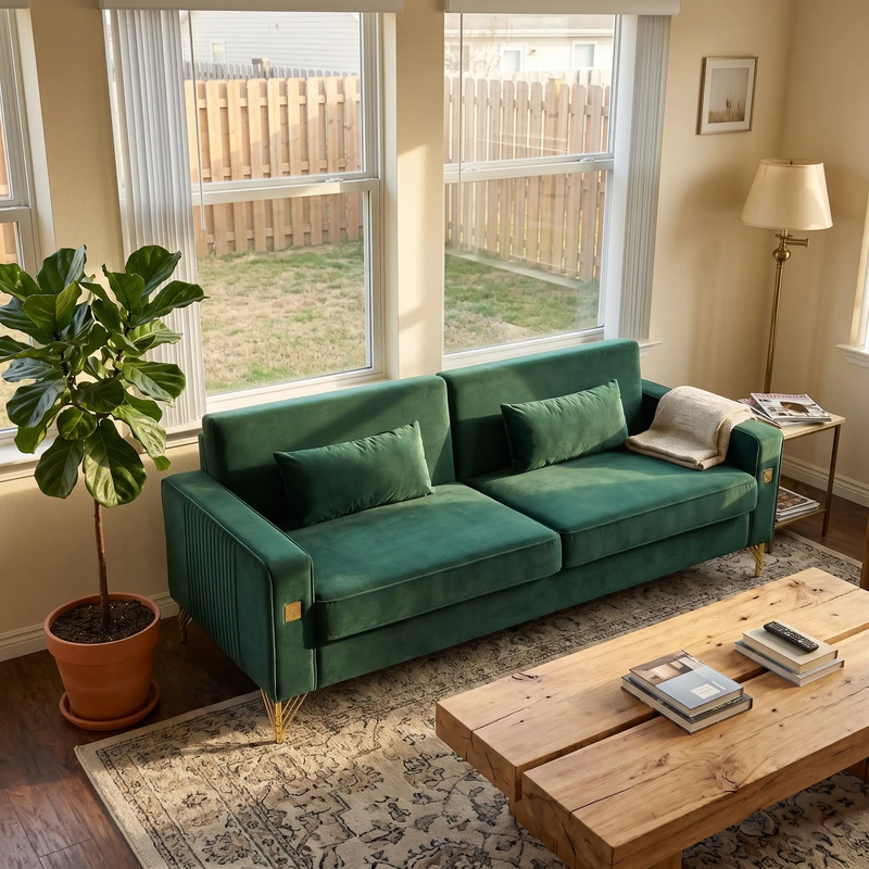 FX-P18-RG2(SOFA) Luxury Emerald by HouseOfZazla