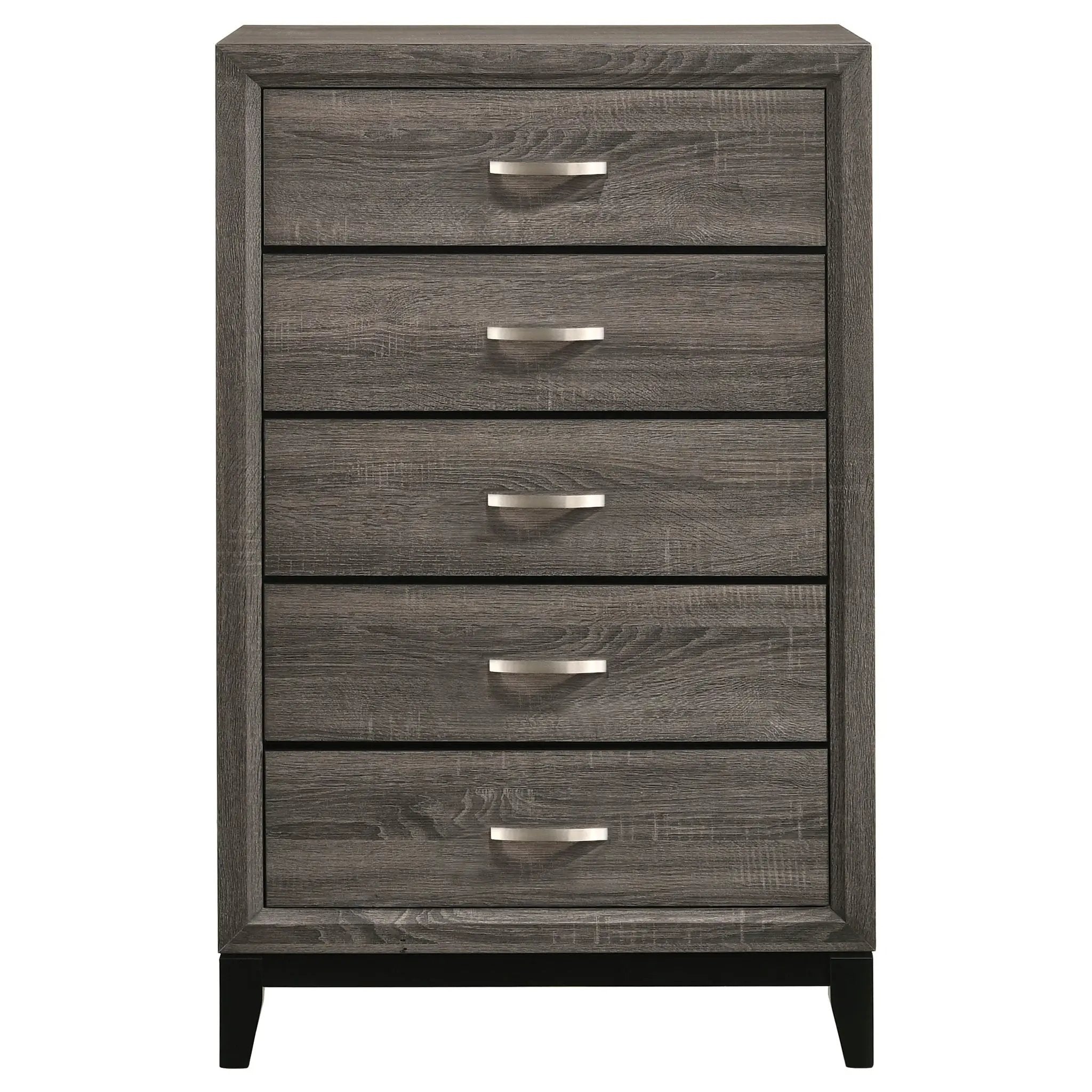 Watson 5-drawer Bedroom Chest Grey Oak by Unique Piece Furniture