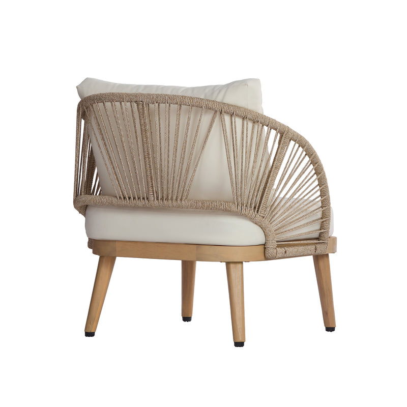 4-Piece Acacia Wood Patio Seating Set by HouseOfZazla
