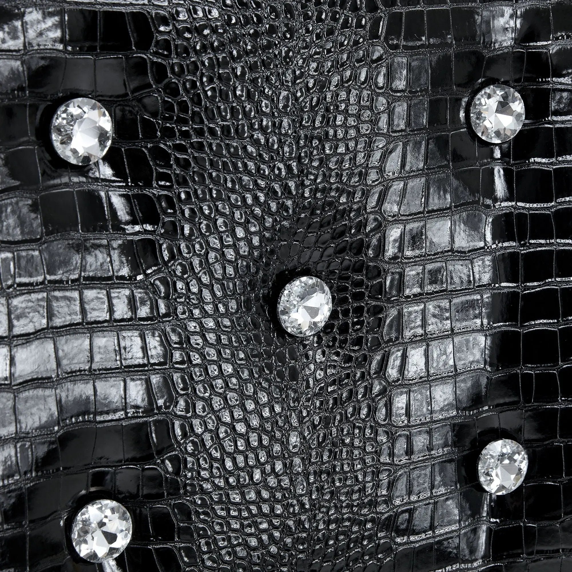 Alligator Skin Upholstered Dining Chairs