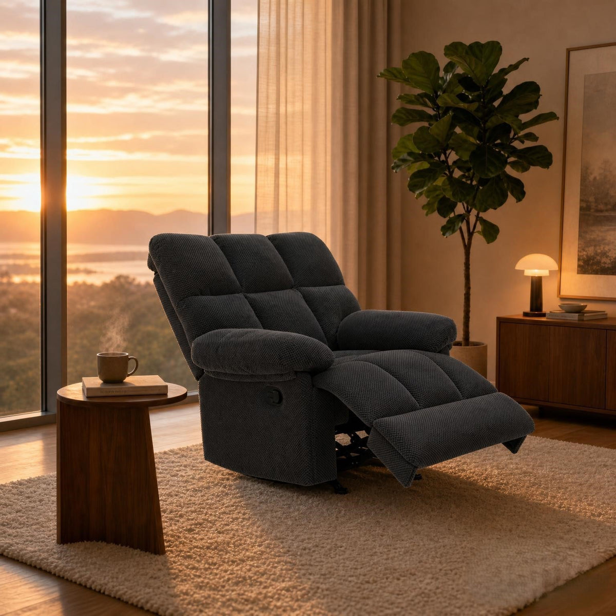 Modern Manual Rocker Recliner Chair, photo 2 of 10