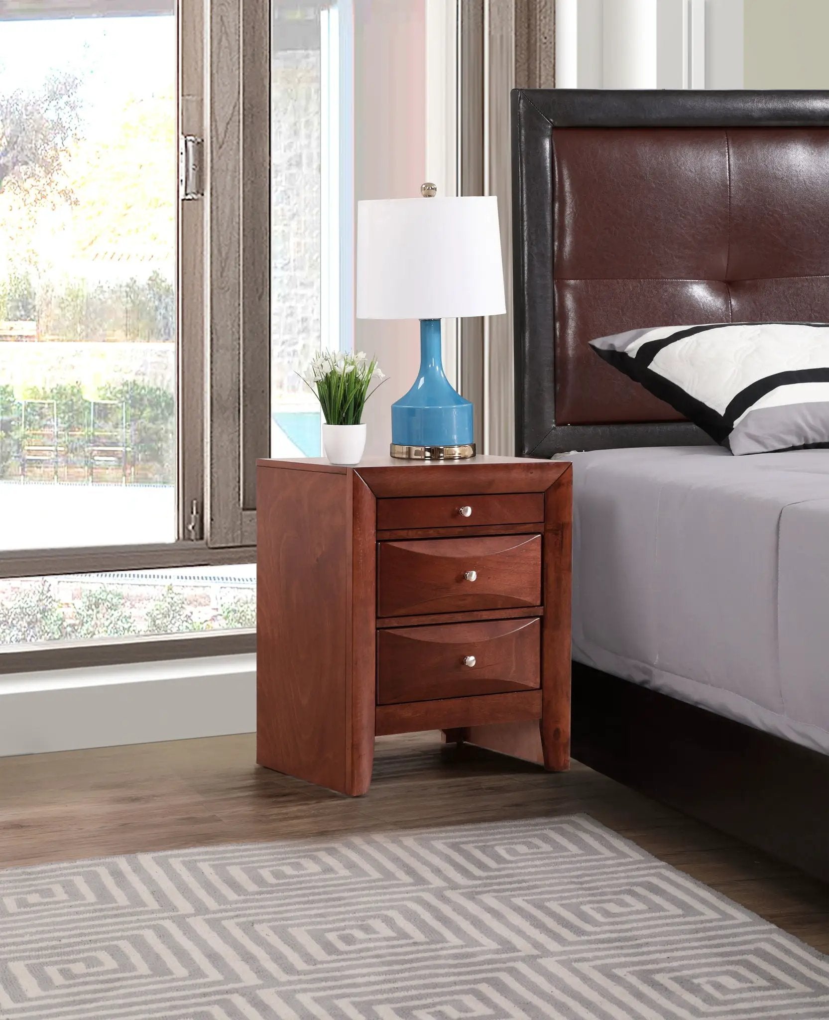 Modern Design Nightstand by Unique Piece Furniture