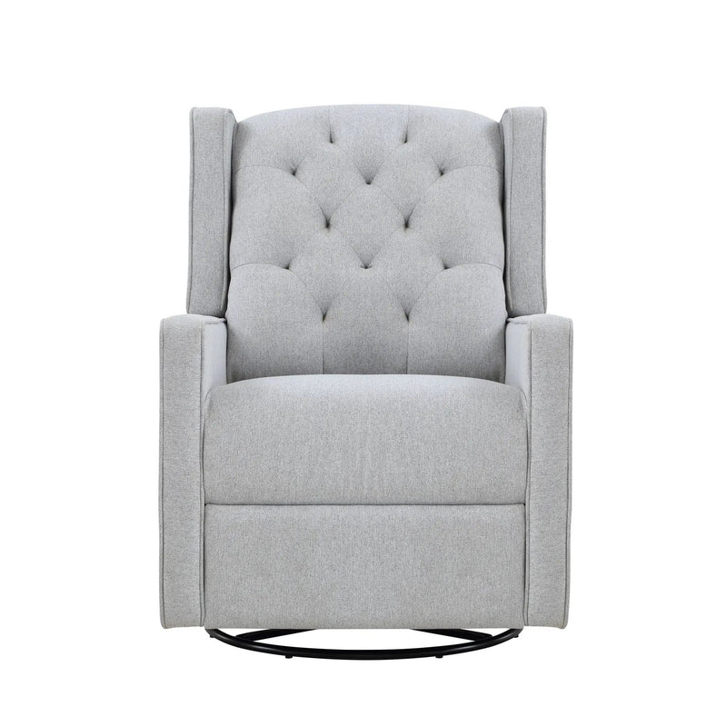 Milah - Gliding Swivel Recliner Tufted by HouseOfZazla