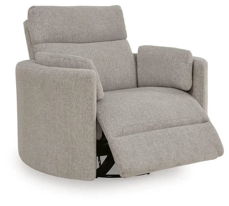ModMax Luxe - Swivel Glider Power Recliner - Flint by Unique Piece Furniture