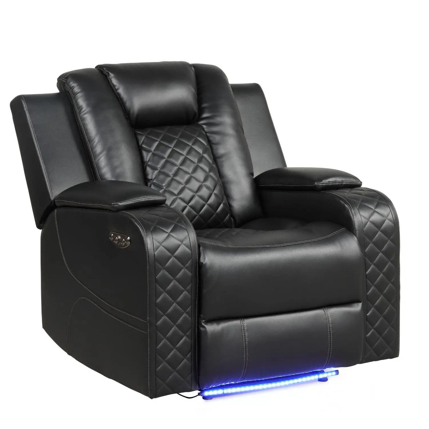 Benz - LED & Power Recliner Chair With Adjustable Headrest by Unique Piece Furniture