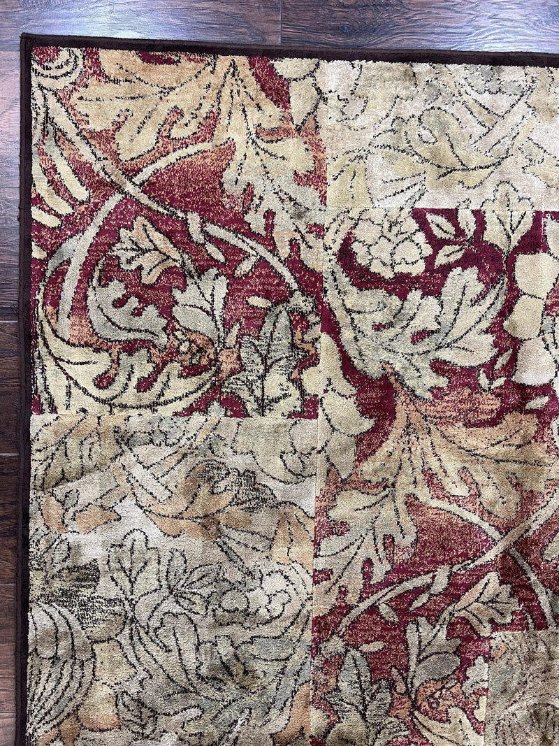 Modern Abstract Area Rug 5x7, Floral Design, Contemporary Carpet 5 x 7, Multicolor by Jewel Rugs