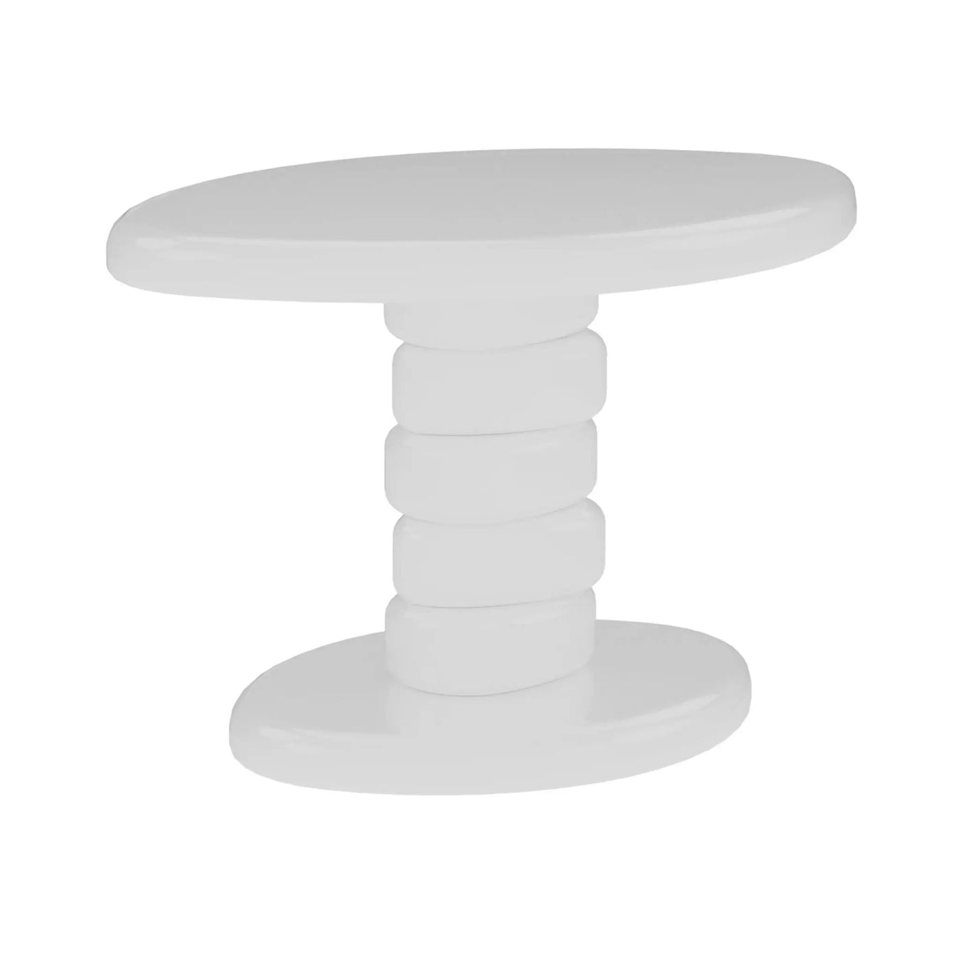 Stacked Cobblestone End Table by HouseOfZazla