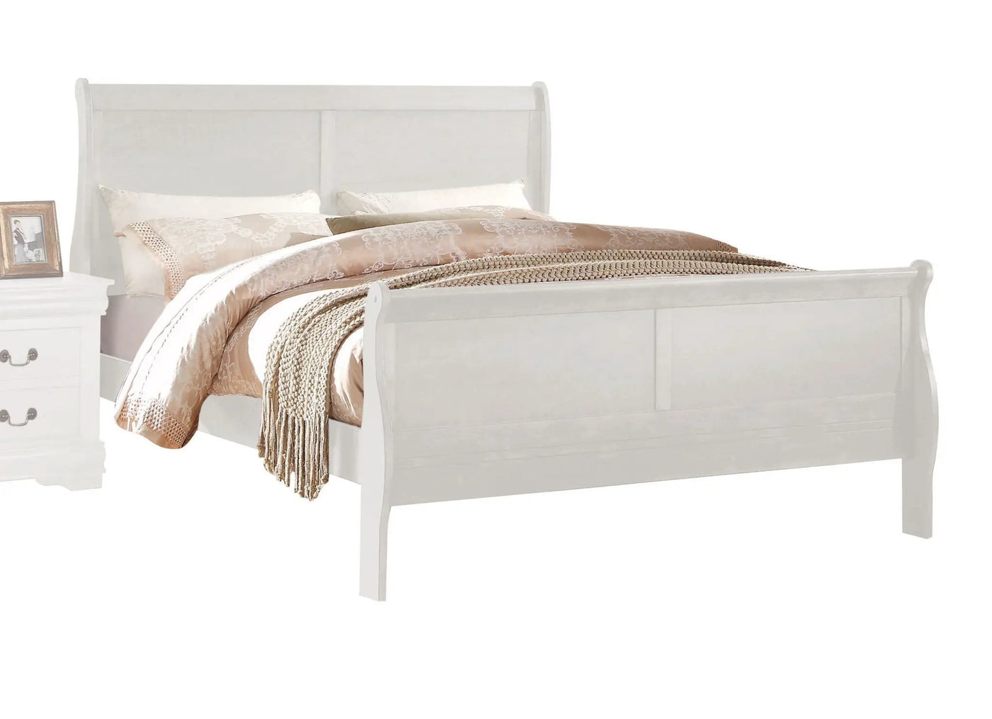 Louis Philippe - Sleigh Style Bed by Unique Piece Furniture