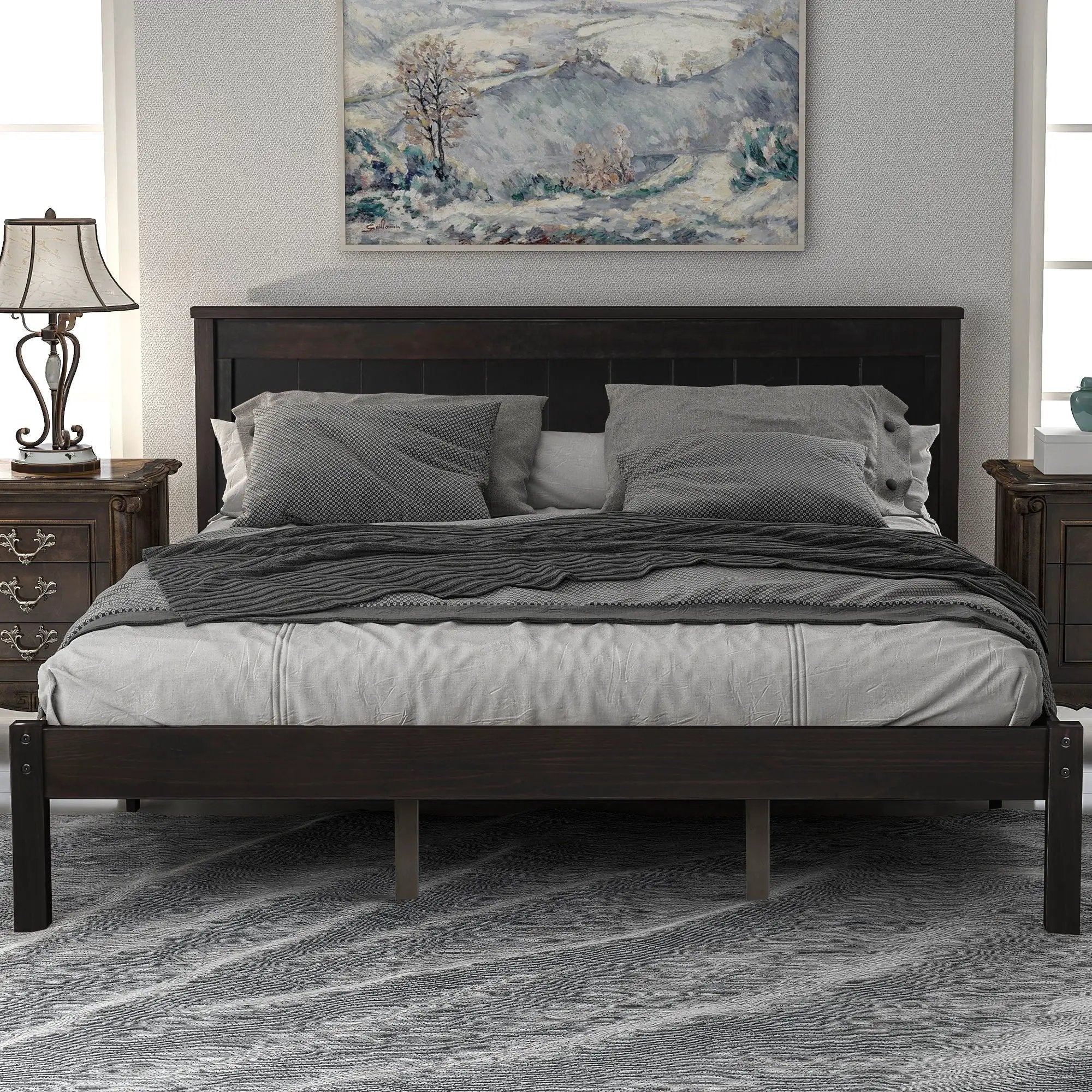 Platform Bed Frame With Headboard by Unique Piece Furniture