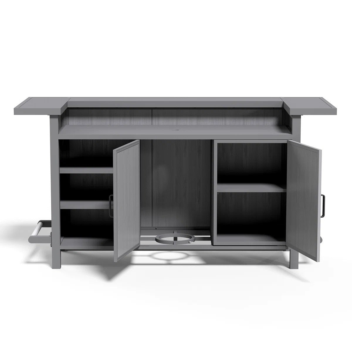Outdoor Aluminum Grill Cart With Storage