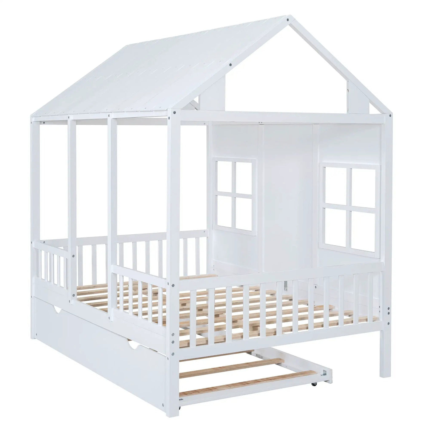 House Bed With Twin Size Trundle, Daybed by HouseOfZazla