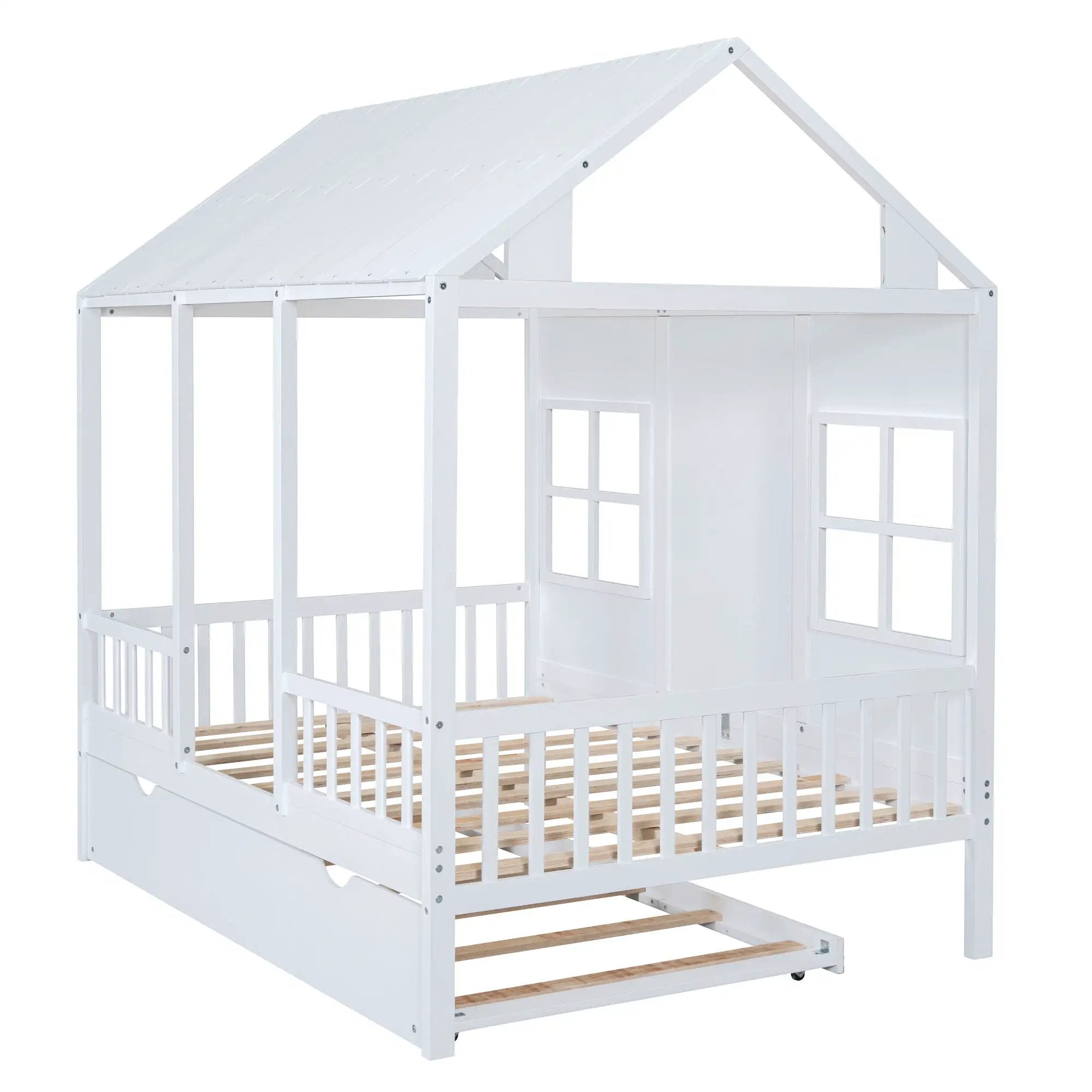 House Bed With Twin Size Trundle, Daybed by HouseOfZazla