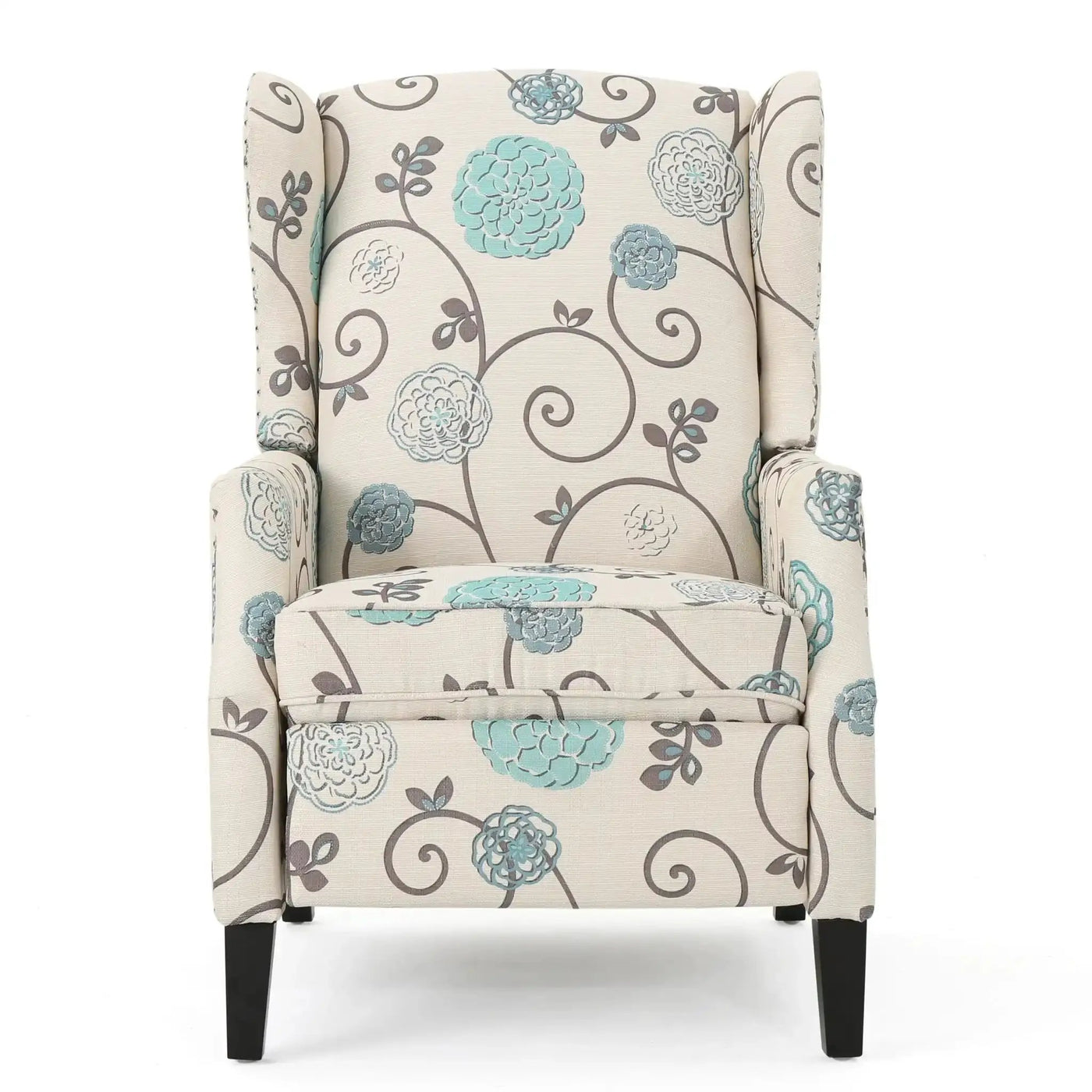 Westeros Wing Back Fabric Upholstered Recliner by HouseOfZazla