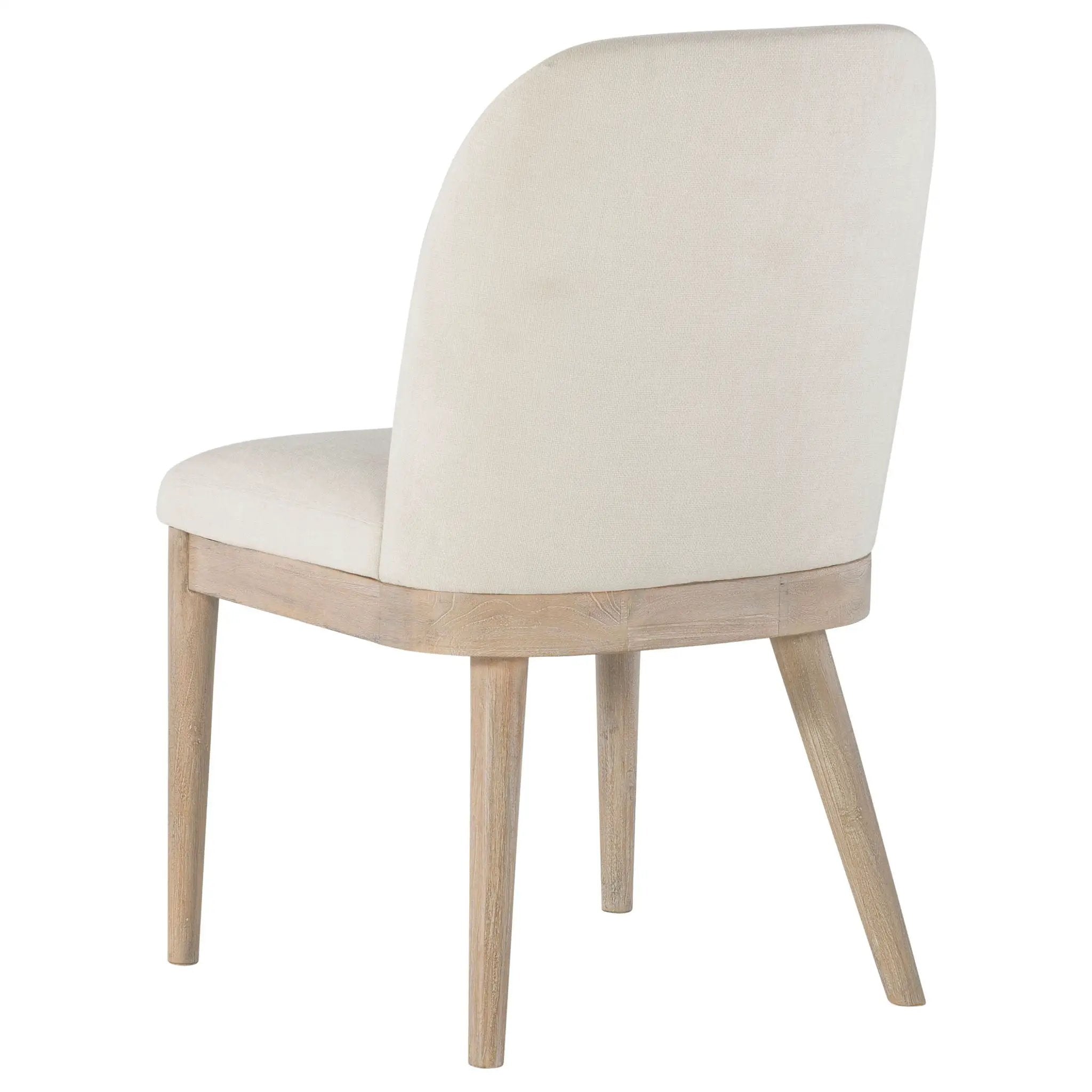 Solano Upholstered Dining Side Chair Beige (Set of 2) by Unique Piece Furniture