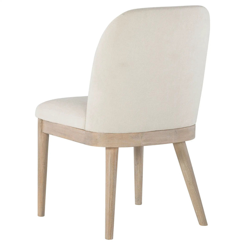 Solano Upholstered Dining Side Chair Beige (Set of 2) by Unique Piece Furniture