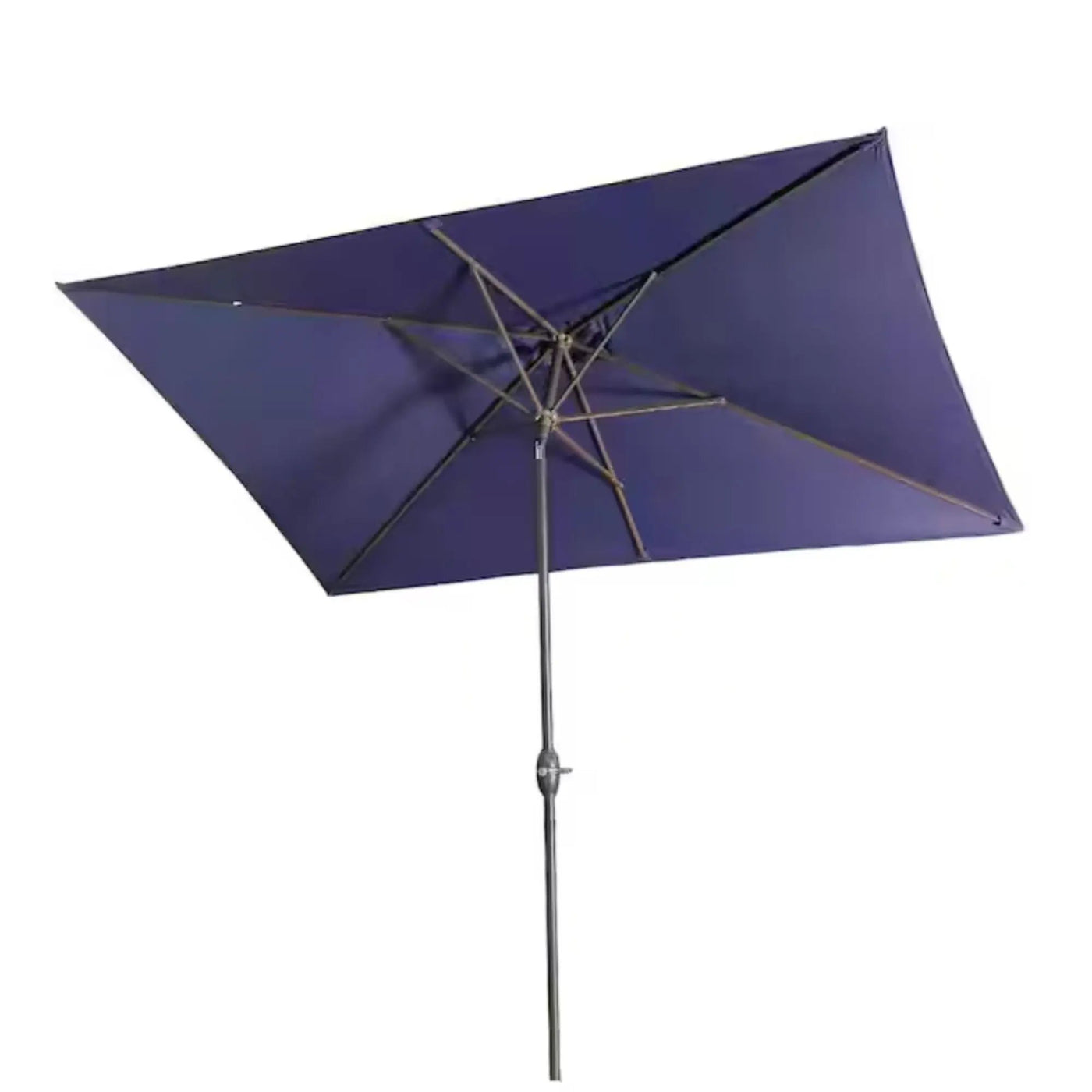 Rectangular Patio Umbrella With Crank Tilt, Polyester UV-Resistant Canopy by HouseOfZazla