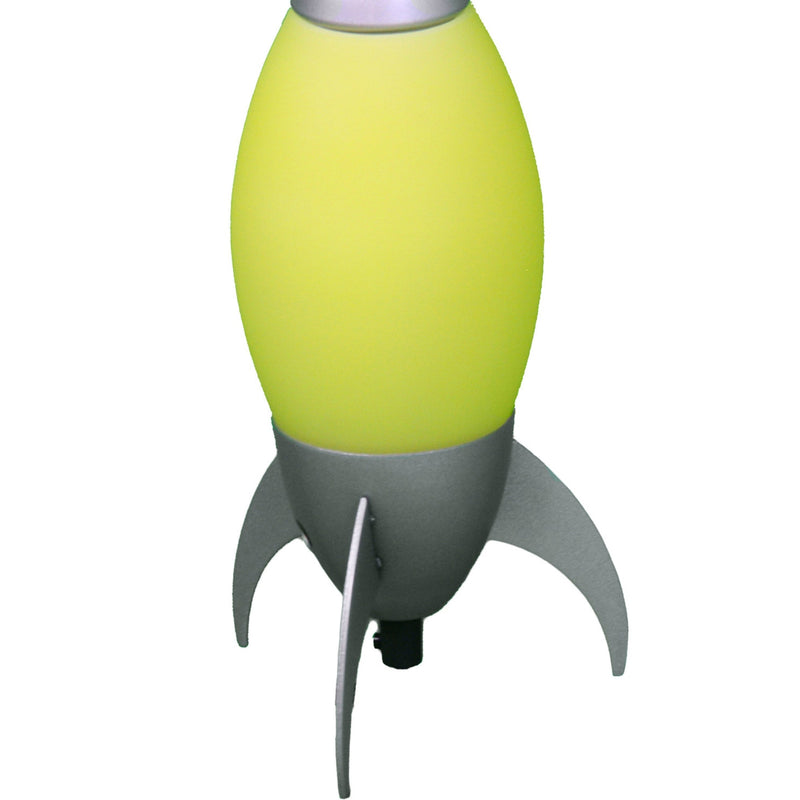 Acrylic Kids Table Lamp with Rocket Ship Design - 10.5" Tall, photo 5 of 5