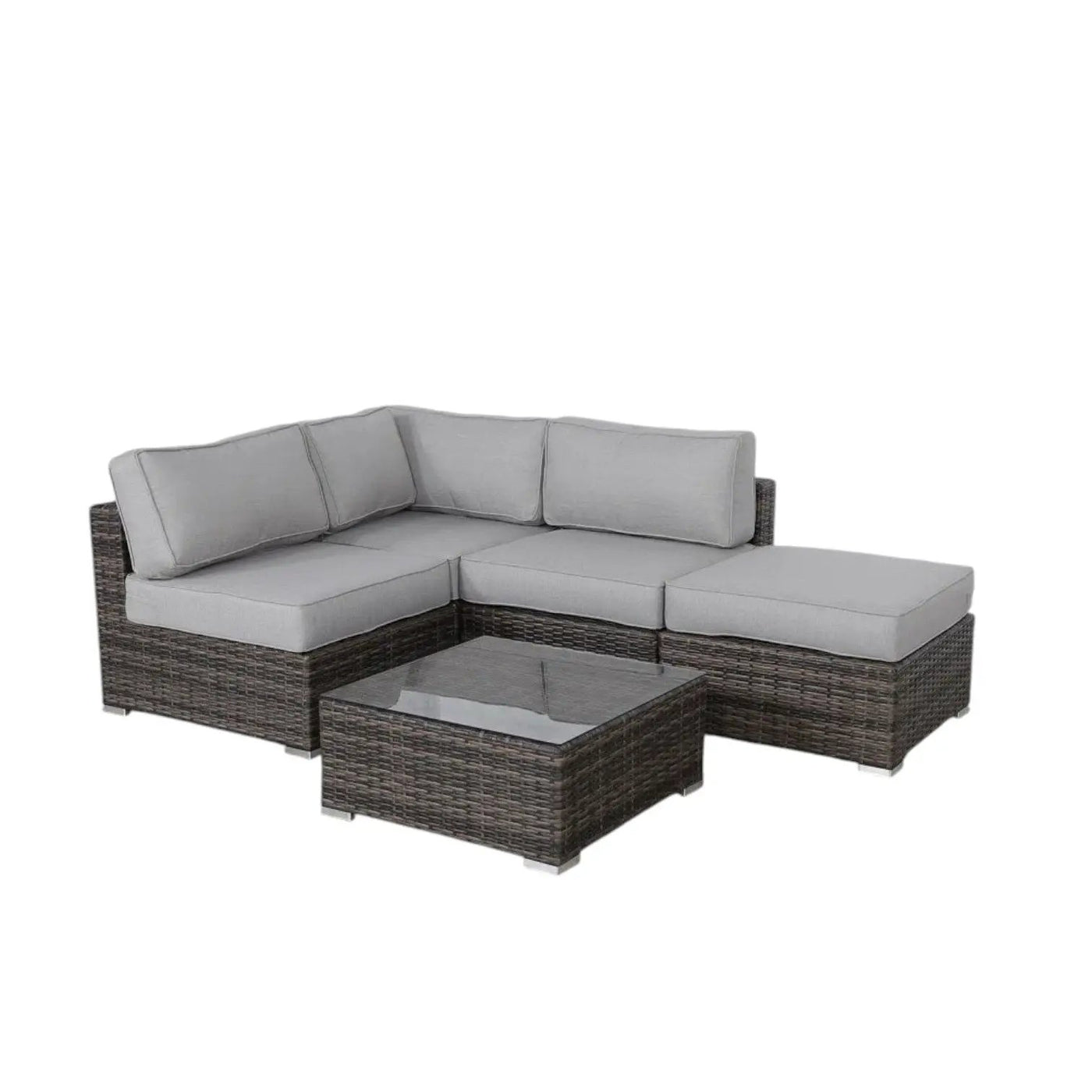 Seating Set With Cushions Handcrafted Wicker Design by HouseOfZazla
