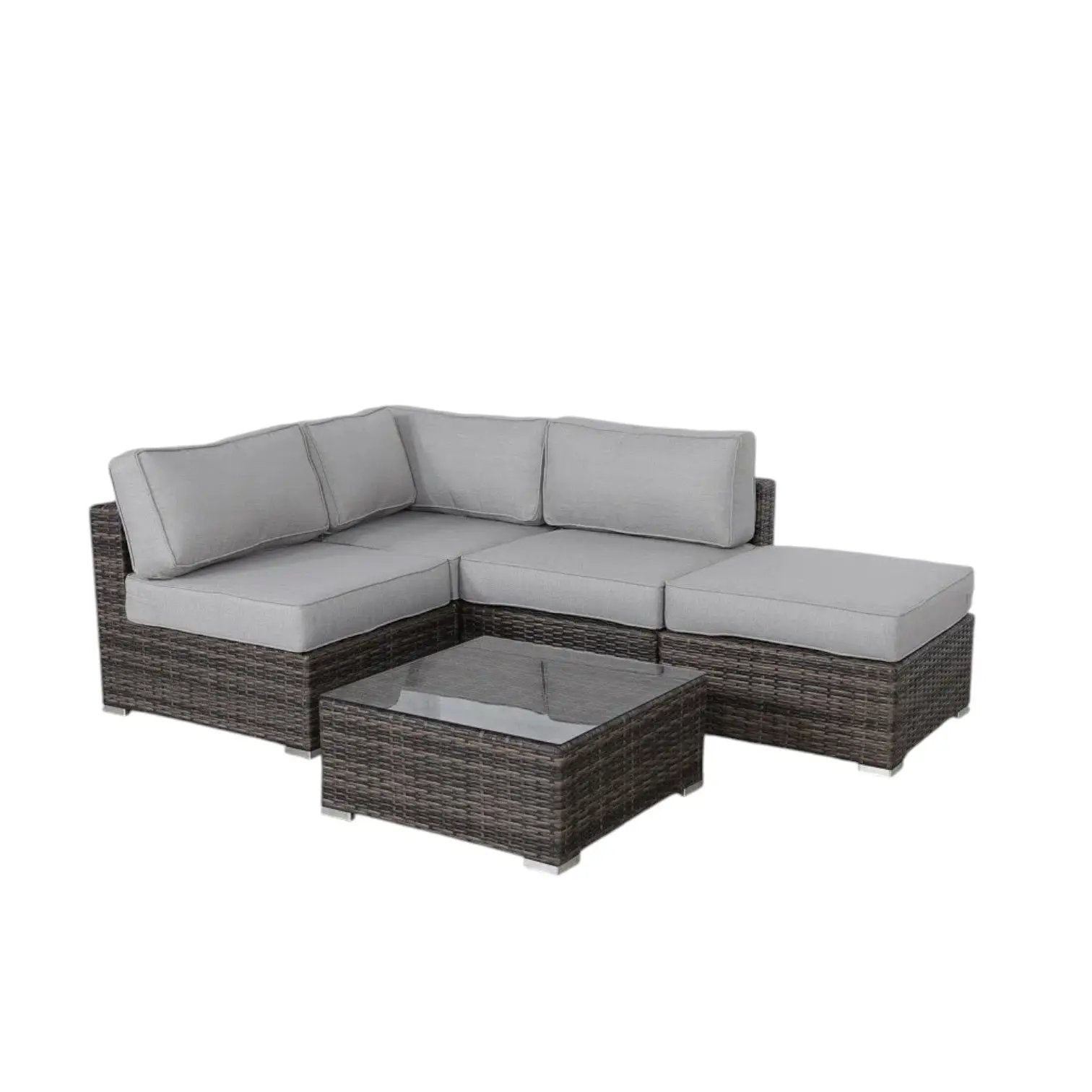 Seating Set With Cushions Handcrafted Wicker Design by HouseOfZazla
