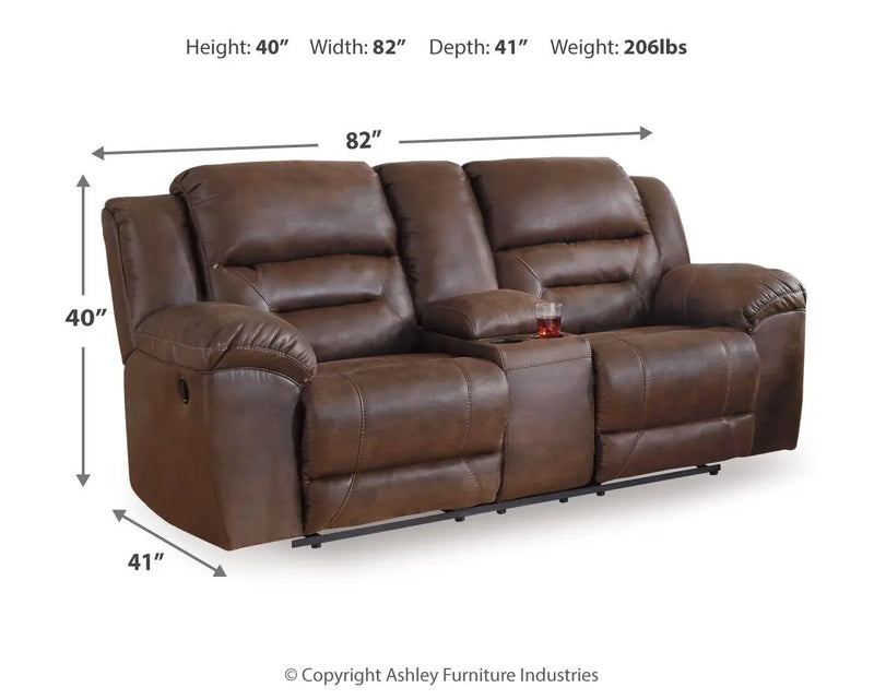 Stoneland - Reclining Loveseat by Unique Piece Furniture