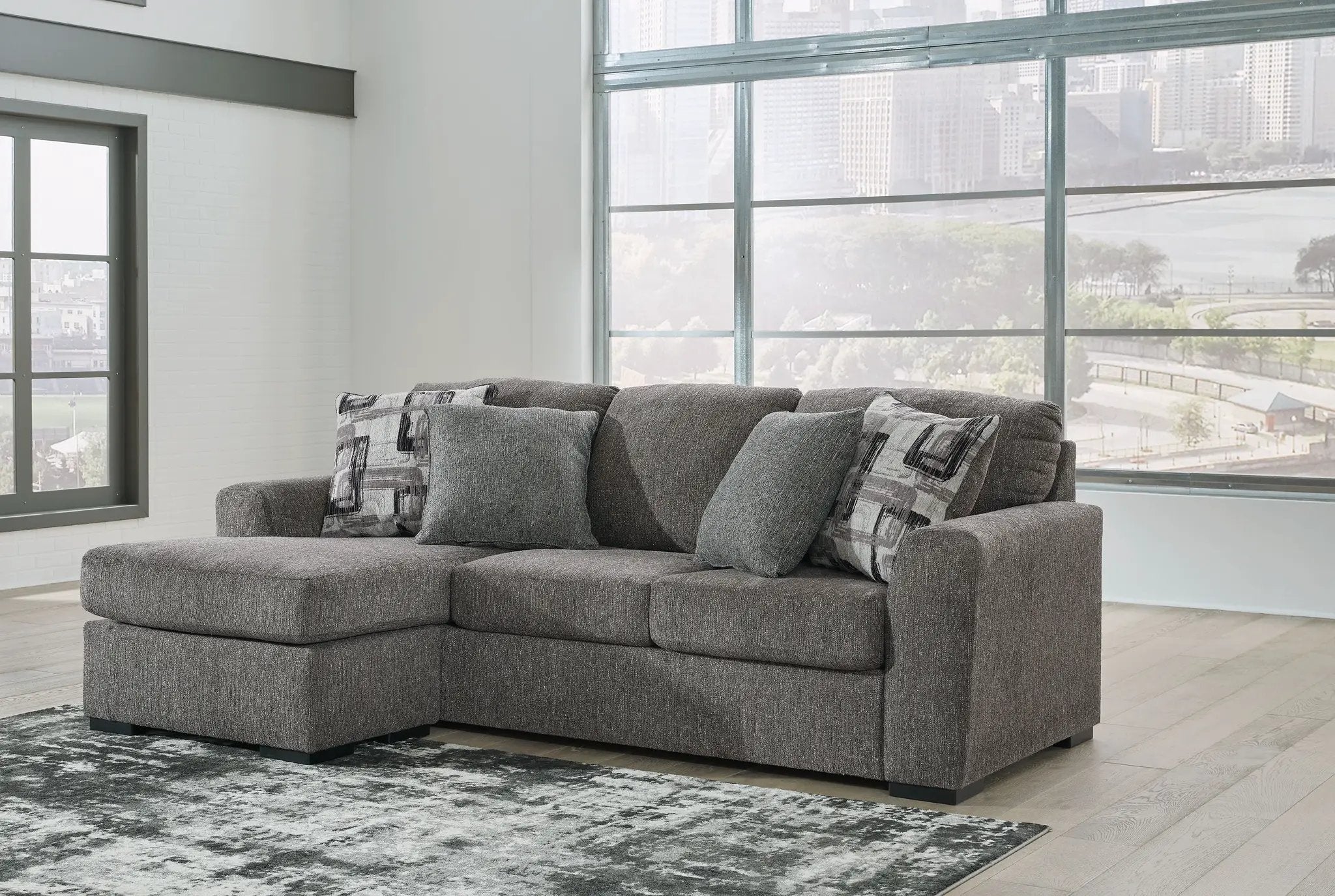 Gardiner - Sofa Chaise - Pewter by Unique Piece Furniture