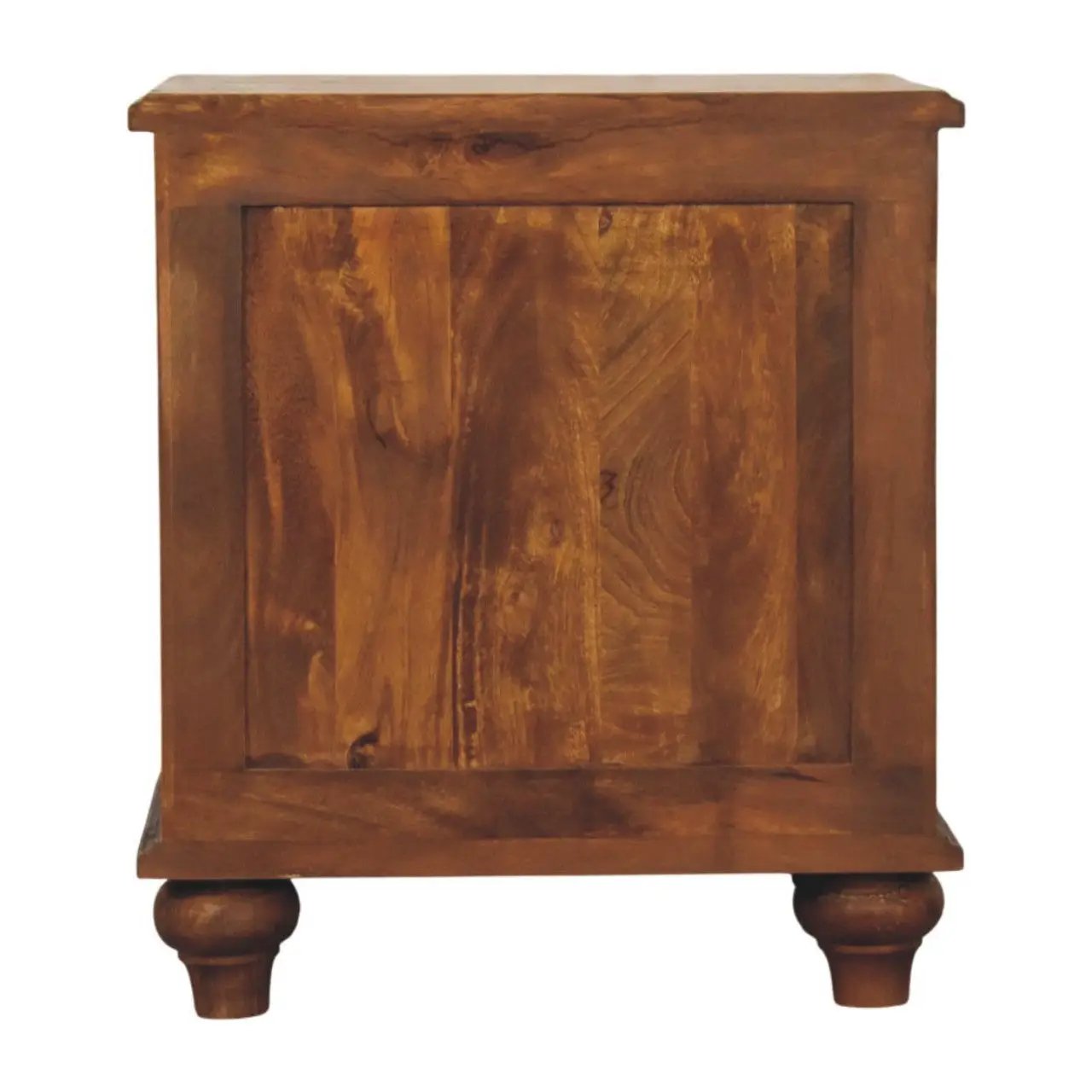 Solid Wood Lume Panel Bedside Table by HouseOfZazla