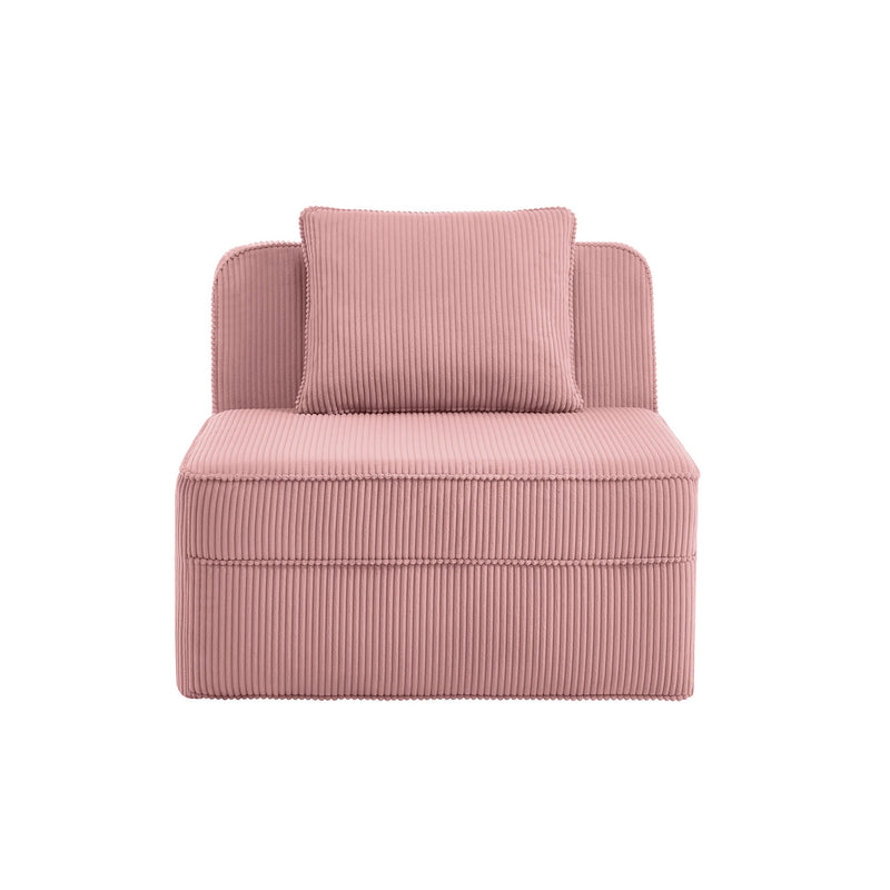 Armless Sofa With Pillow - Pink by HouseOfZazla