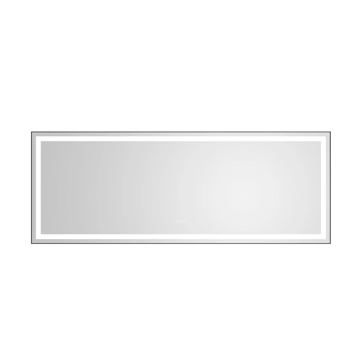 96 x 36 Inch LED Bathroom Mirror with Aluminum Frame by HouseOfZazla