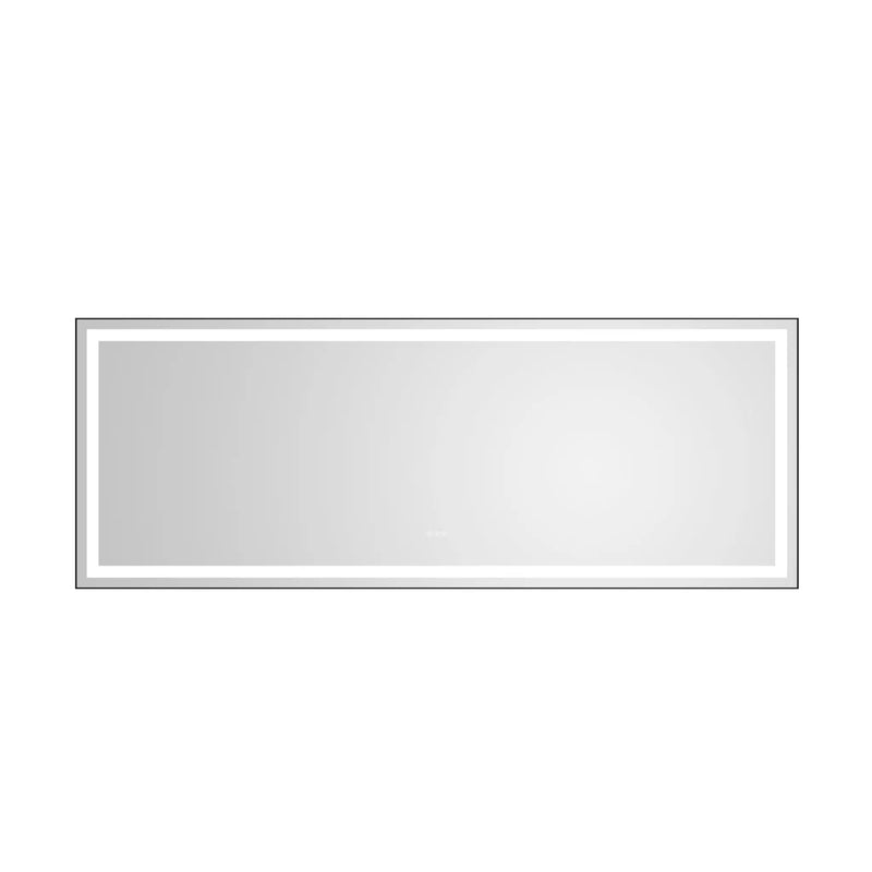 96 x 36 Inch LED Bathroom Mirror with Aluminum Frame by HouseOfZazla